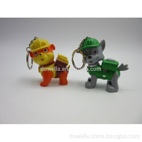Licensed plastic dog keychain in Disney OEM facotry